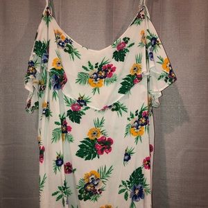 Women’s cold shoulder floral tank